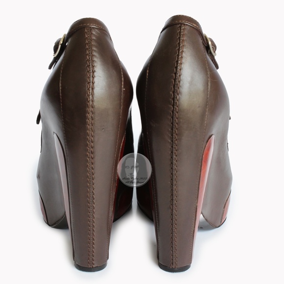 Balenciaga Platforms Nicolas Ghesquière Mary Jane Leather Heels F/W 2006 Sz 38 - Picture 4 of 10